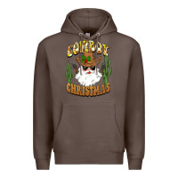 Coffee cowboy christmas santa Premium Hoodie - BarkalooDesign