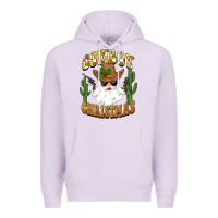 Lilac cowboy christmas santa Premium Hoodie - BarkalooDesign
