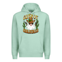 Seafoam cowboy christmas santa Premium Hoodie - BarkalooDesign