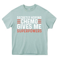Arona secretly hoping chemo gives me superpowers cancer awareness gifts Heavy Core Tee - linhVisuals