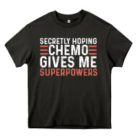 Asphalt secretly hoping chemo gives me superpowers cancer awareness gifts Heavy Core Tee - linhVisuals
