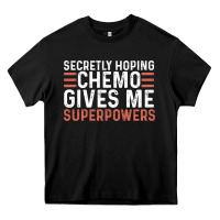 Black secretly hoping chemo gives me superpowers cancer awareness gifts Heavy Core Tee - linhVisuals