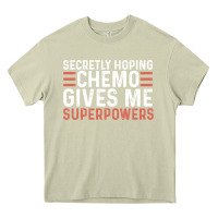Mossy secretly hoping chemo gives me superpowers cancer awareness gifts Heavy Core Tee - linhVisuals
