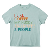 Arona siberian husky dog i like coffee my husky and maybe 3 people vintage d Heavy Core Tee - linhVisuals