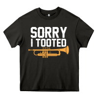 Asphalt sorry i tooted funny trumpet player pun gift sarcastic humor quote Heavy Core Tee - linhVisuals