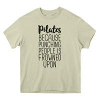 Mossy pilates because punching people is frowned upon t shirt Heavy Core Tee - linhVisuals