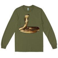 Army Green king cobra snake Long Sleeve Tee - LillyAllenDesigns