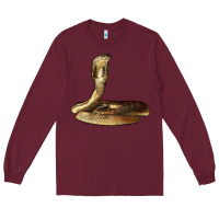 Burgundy king cobra snake Long Sleeve Tee - LillyAllenDesigns
