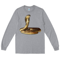 Heather Grey king cobra snake Long Sleeve Tee - LillyAllenDesigns