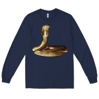 Navy king cobra snake Long Sleeve Tee - LillyAllenDesigns
