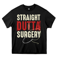 Black straight outta surgery funny get well soon gifts post surgery supporti Heavy Core Tee - linhVisuals