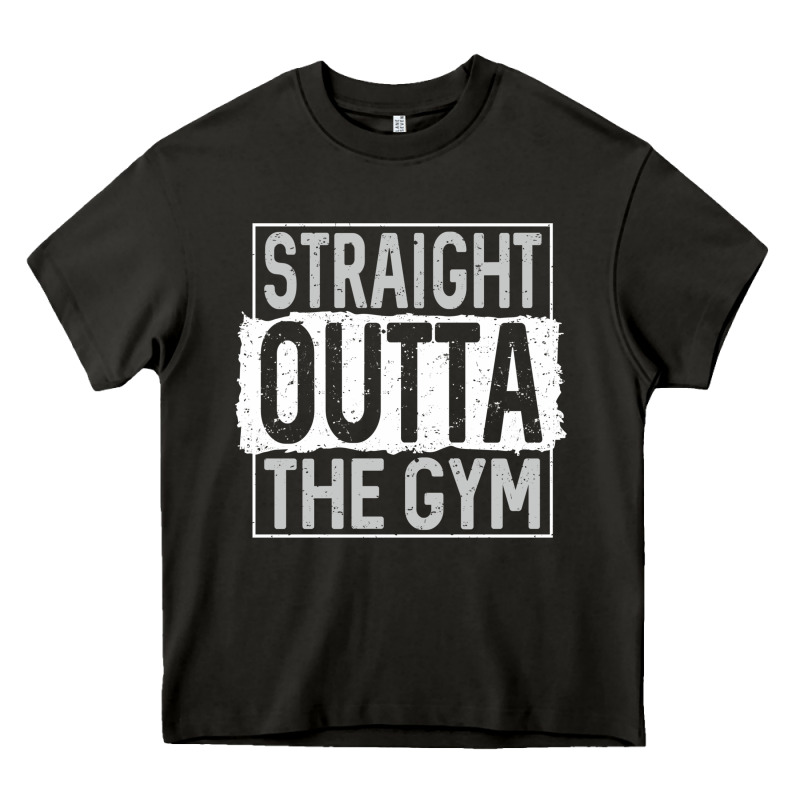 Straight Outta The Gym Heavy Core Tee by linhVisuals | Teevron