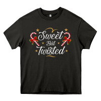 Asphalt sweet but twisted candy cane christmas humor funny and cute gifts for Heavy Core Tee - linhVisuals