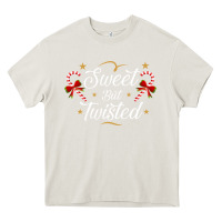 Cream sweet but twisted candy cane christmas humor funny and cute gifts for Heavy Core Tee - linhVisuals