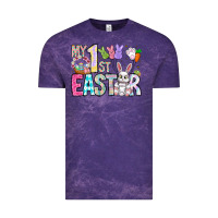 Cloud Purple My 1st Easter Vintage Tee - CowhideDigitalArt