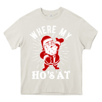 Cream where my ho's at funny santa christmas pun naughty xmas humor gift Heavy Core Tee - linhVisuals