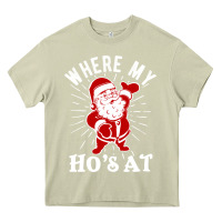 Mossy where my ho's at funny santa christmas pun naughty xmas humor gift Heavy Core Tee - linhVisuals