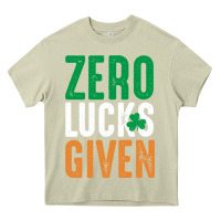 Mossy zero lucks given funny st patricks day joke quote lucky shamrock irela Heavy Core Tee - linhVisuals