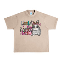 French Oak Little Miss Cotton Tail Urban Heavy Tee - CowhideDigitalArt
