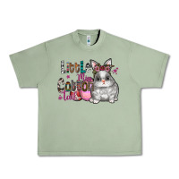 Oil Green Little Miss Cotton Tail Urban Heavy Tee - CowhideDigitalArt