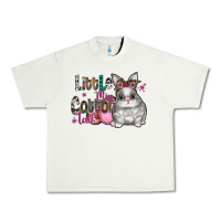 Pistachio Little Miss Cotton Tail Urban Heavy Tee - CowhideDigitalArt