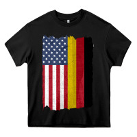 Black united states with germany flag mix us and german country flags Heavy Core Tee - linhVisuals