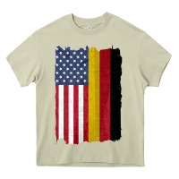 Mossy united states with germany flag mix us and german country flags Heavy Core Tee - linhVisuals