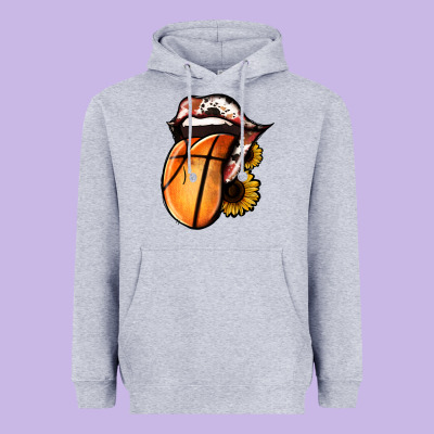 Basketball Tongue Heavyweight Hoodie Designed By Jasminsmagicworld