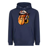 Navy Basketball Tongue Heavyweight Hoodie - Jasminsmagicworld