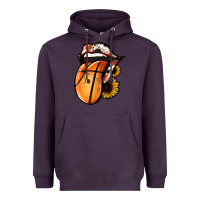 Plum Basketball Tongue Heavyweight Hoodie - Jasminsmagicworld