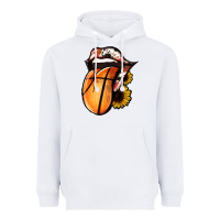 White Basketball Tongue Heavyweight Hoodie - Jasminsmagicworld