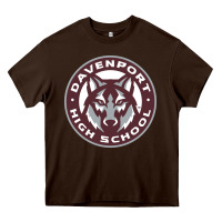 Chocolate Brown davenport high school, davenport Heavy Core Tee - linhVisuals