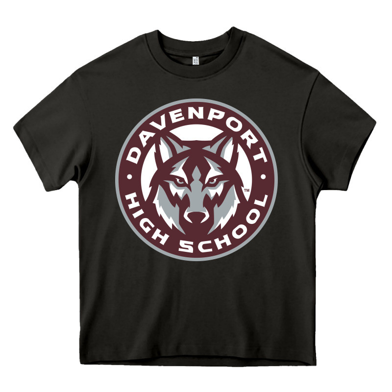 Davenport High School, Davenport Heavy Core Tee by linhVisuals | Teevron