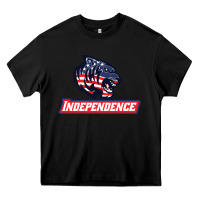 Black independence high school Heavy Core Tee - linhVisuals