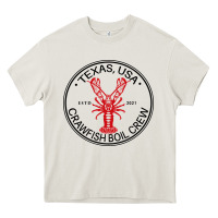 Cream texas crawfish boil crew Heavy Core Tee - linhVisuals