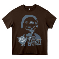 Chocolate Brown rocky Heavy Core Tee - linhVisuals