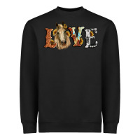 Black love horse sunflower Heavyweight Sweatshirt - RanaPortraitStore