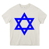 Cream star of david Heavy Core Tee - linhVisuals