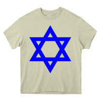 Mossy star of david Heavy Core Tee - linhVisuals