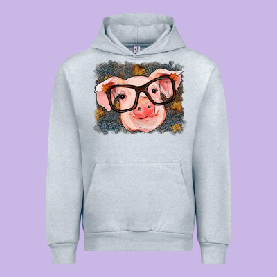 Fall Autumn Pig Urban Hoodie Designed By Ranaportraitstore