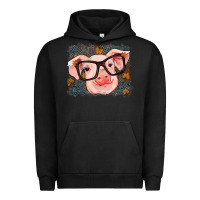 Pigment Black Fall Autumn Pig Urban Hoodie - RanaPortraitStore