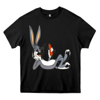 Black funny rabbit 3 Heavy Core Tee - linhVisuals
