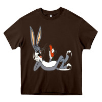 Chocolate Brown funny rabbit 3 Heavy Core Tee - linhVisuals