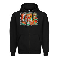 Black western back to school 4th grade Zipper Hoodie - Jasminsmagicworld