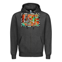 Charcoal Heather western back to school 4th grade Zipper Hoodie - Jasminsmagicworld
