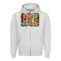 Dove Grey western back to school 4th grade Zipper Hoodie - Jasminsmagicworld
