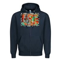 Navy western back to school 4th grade Zipper Hoodie - Jasminsmagicworld