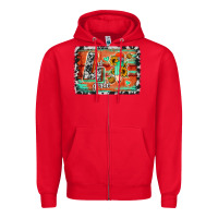 Red western back to school 4th grade Zipper Hoodie - Jasminsmagicworld