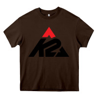 Chocolate Brown k2 ski snowboarding Heavy Core Tee - linhVisuals