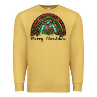 Antique Gold reindeer rainbow christmas Premium Sweatshirt - RanaPortraitStore